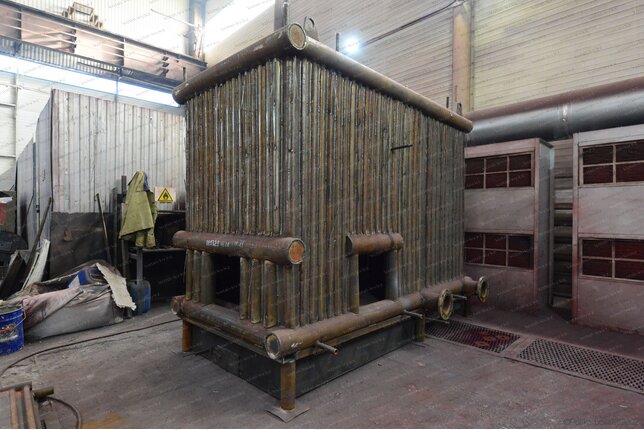 Твердотопливный котел 1.6 МВт - изготовление