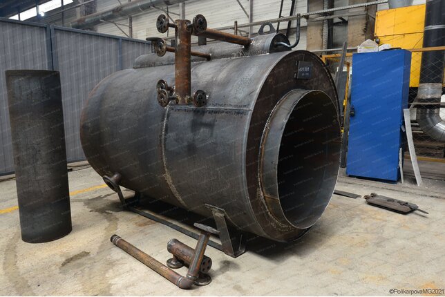 Паровой котел 1200 кг в час на дизеле температура пара 115 С изготовление