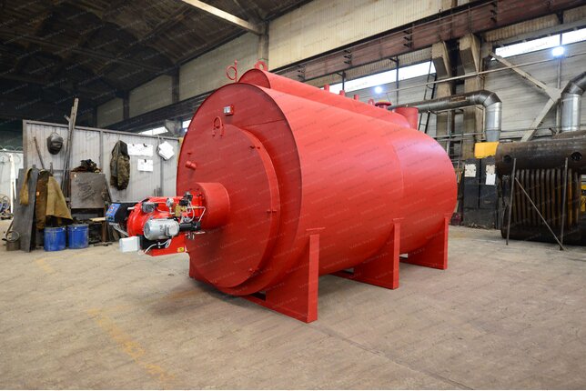 Котел паровой 1200 кг 115 С на дизельном топливе